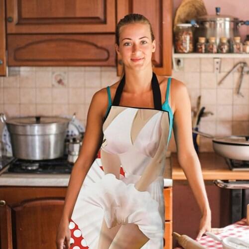 Funny Printed Adult Clean Apron Sleeveless Hanging Kitchen Aprons For Cooking Baking Multipurpose Household Cleaning Apron