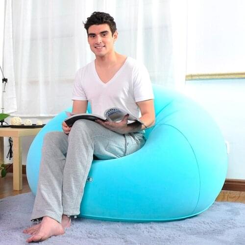 Inflatable sofa Inflatable chair flockingbed living room furniture single inflatable furniture bean bag garden furniture