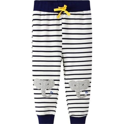 Funnygame New 2021 Cartoon Childrens Long Pants Cotton Cute Boys Girls Sweatpants for Autumn Spring Kids Trousers Pants