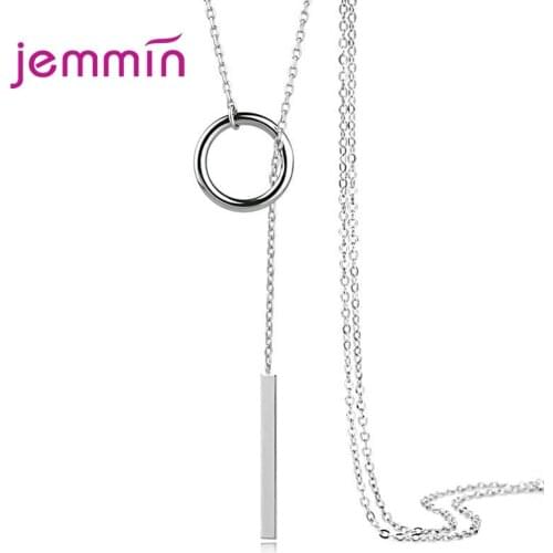 New Arival 925 Sterling Silver Body Chain Necklace For Women Girls Birthday Party Geometric Design Trendy Style Wholesale