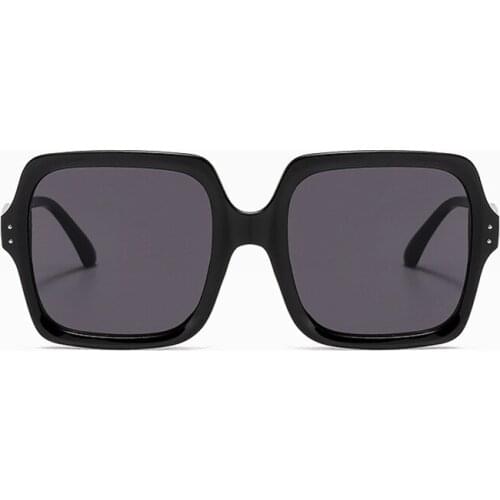 Fashion Oversize Square Sunglasses Women 2021 Vintage Brand Big Frame Sun Glasses Woman Black Gradient Female Glasses