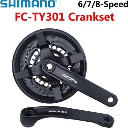 SHIMNAO FC TY301 Crankset 6S 7S 8S FC-TY301 MTB Bicycle Bike Chainwheel TY301 42-34-24T 170mm
