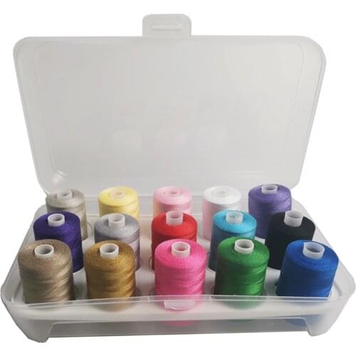 Sewing Machine Thread Sewing Thread With Plastic Storage Box Case Popular Colors High Quality For Hand Sewing And Machines