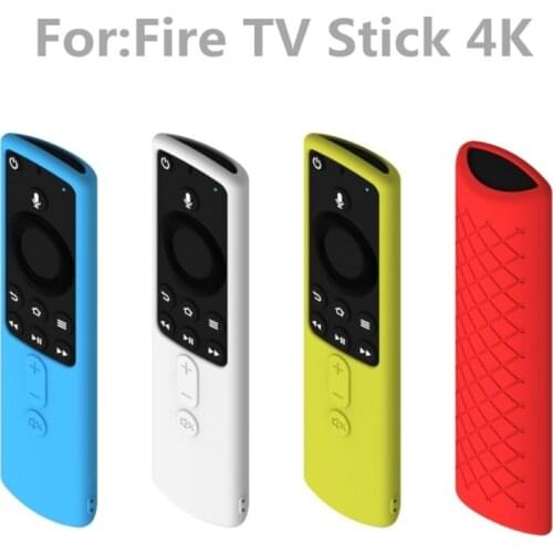 Silicone Protective Case Home Remote Control Cover Lattice Design Practical Durable Anti Slip Lightweight For Fire TV Stick 4K