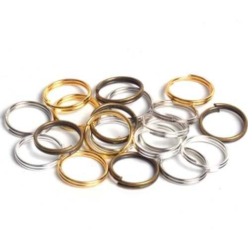 200pcs/lot 4 5 6 8 10mm Jump Ring Double Loop Open Jump Rings Split Rings for Jewelry Necklace Bracelet Chain Connector Findings