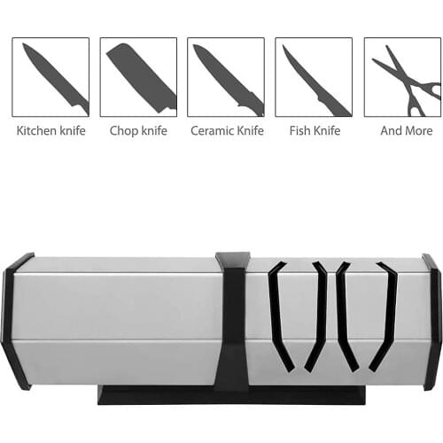Electric Knife Sharpener USB Charging Grindstone Sharpening Stone Tools Scissor Serrated Knives Diamond Abrasives Sharpeners