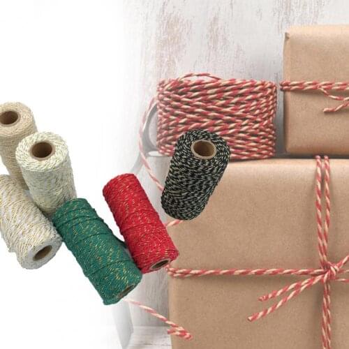 Packing Cord Pack Line Multifunctional Wire Colorful Twisted Macrame Cord for Home Gifts Packing