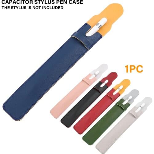 Thickened With Cap Full Coverage Touch Pen PVC Capacitance Stylus Cover Sleeve Protective Case Tablet Solid For Apple Pencil