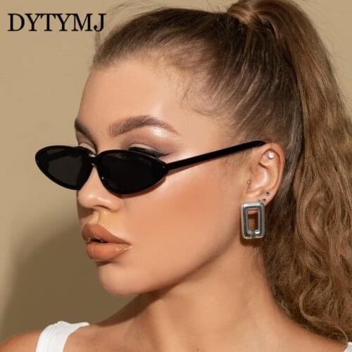 DYTYMJ Vintage Cat Eye Women Sunglasses Small Cateye Sun Glasses For Women/Men Female UV400 Lens Trendy Eyewear Retro Goggle