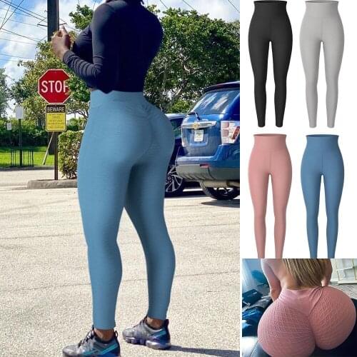 KIWI RATA Womens High Waist Yoga Pants Tummy Control Workout Ruched Butt Lifting Stretchy Leggings Textured Booty Tights