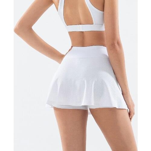 Womens Sports Shorts Tennis Skirt Girls Female Gym Short Dance Skirt Running Fitness Yoga Shorts Pantskirt Anti-Emptied 2 in 1