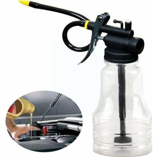 1pc 250ml Paint Spray Gun Oil Pump Cans Oiler Hose Gun Tools Machine Oil Can Grease Airbrush Hand Too For Lubricating Repai X4A6