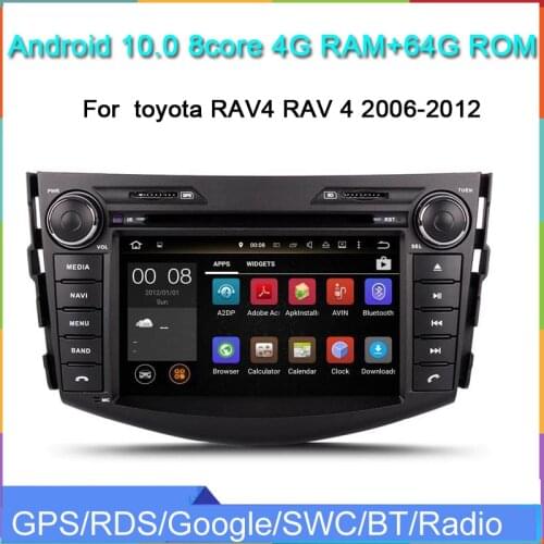 8CORE android 9.0 car multimedia gps navigation player for toyota RAV4 RAV 4 2006-2012 audio stereo built in wifi bluetooth