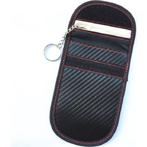 Keyless entry car key faraday cage fob protector rfid blocker pouch Auto key keyfob rfid signal blocking bag booster