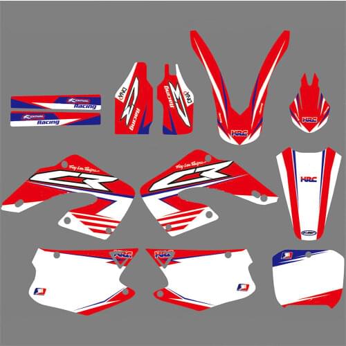 Free custom numbers names motocross Graphics Stickers Decals kits For Honda CR125 CR250 2000 2001 CR125R CR250R CR 125 CR 250