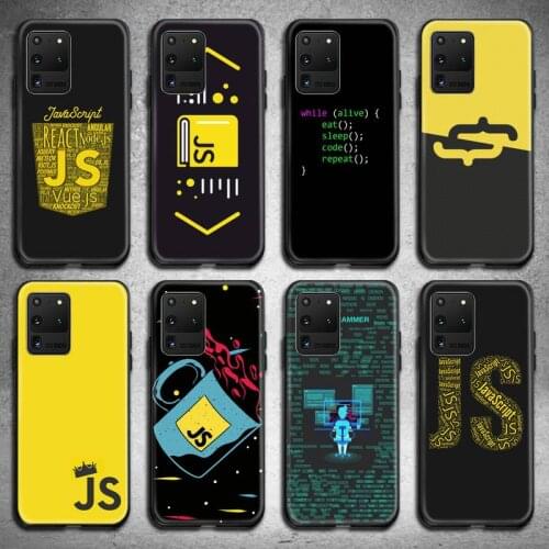 NodeJS JavaScript Accessories Phone Case for Samsung Galaxy S20 FE plus Ultra S6 S7 edge S8 S9 plus S10 5G lite 2020