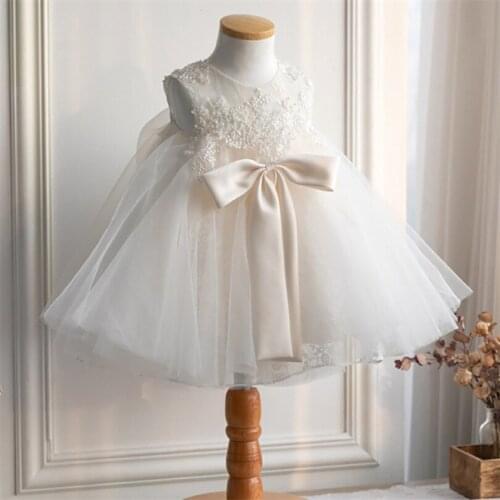 Baby Baptism Dress Lace Princess Christening 1st Birthday Party Baby Dress Girls Ball Gown Wedding Party Kids Dresses For Girls