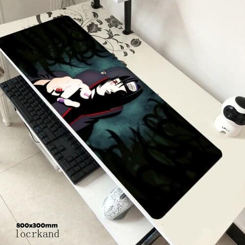 Itachi mousepad 800x300x4mm gaming mouse pad gamer mat locrkand game computer desk padmouse keyboard High-end large play mats