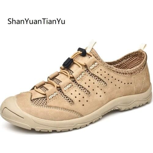 Shanyuantianyu Mens Hiking Shoes Summer Mountain Climb Sneakers Shoes Outdoor Tactical Boots Military Chaussure Randonnee Homme