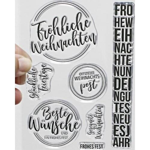 German Clear Silicone Stamps for DIY Scrapbooking/Card Making/Kids Christmas Decoration Supplies Popular A2062