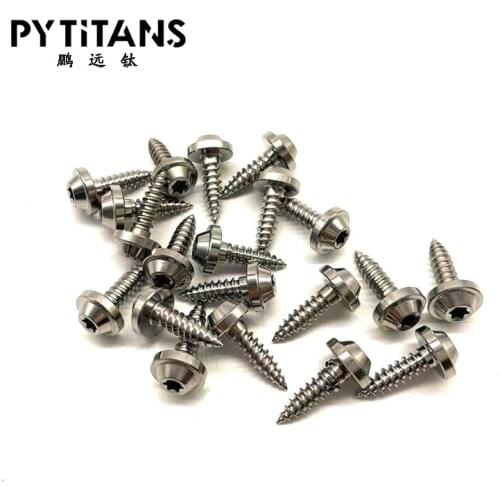Factory whole sale Motorcycle GR5 titanium alloy screw M4*15mm self-tapping torx socket head manufacturers spot sales best price