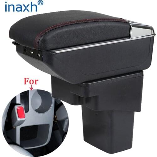 For Hyundai SOLARIS Armrest 2013 2014 2015 2016 Retrofit parts Car Armrest box Storage box car accessories Interior with USB LED