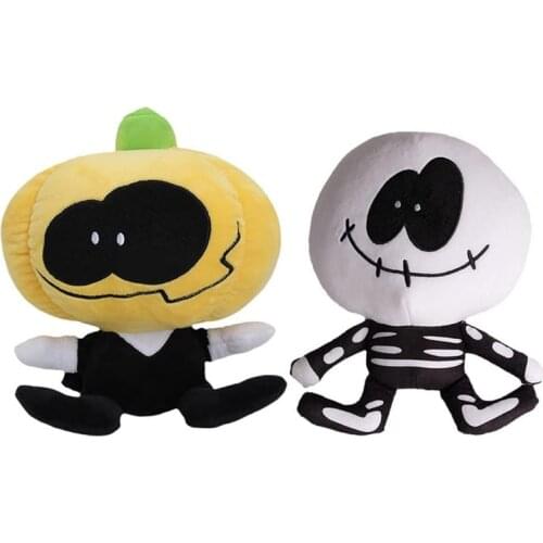 Friday Night Funkin Plush Toy Dollhouse Spooky Month Skid And Pump Soft Stuffed Doll For Doll House Decoration 20cm/25cm