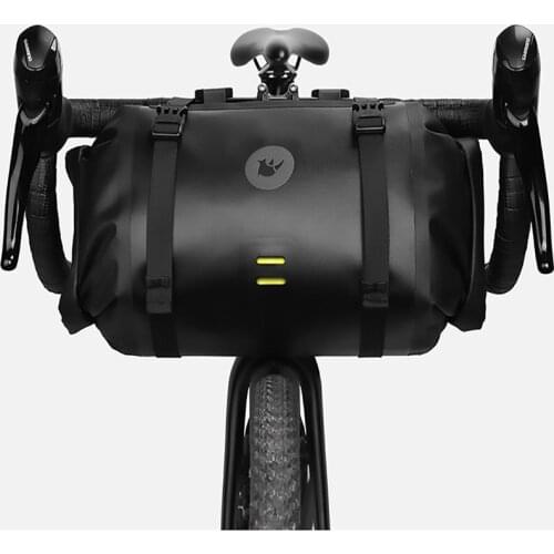 Rhinowalk 2021 Bicycle Bag Waterproof Big Capacity Handlebar Bag 2-piece Front Tube Cycling Bag MTB Frame Trunk Bike Accessories