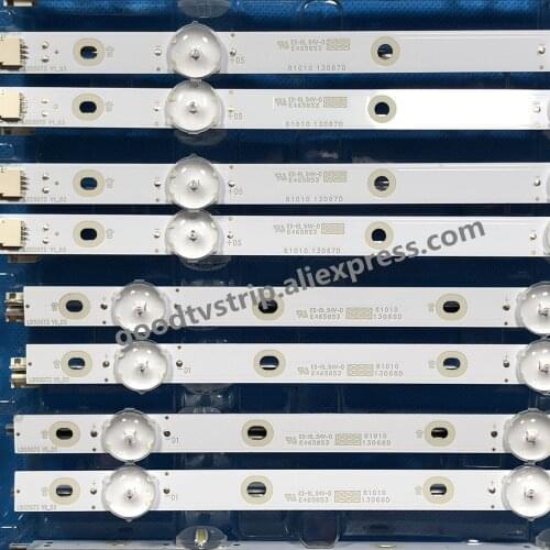 100% New 12pcs/Kit LED strips for PHI LIPS 55 TV 55PUS6753 55PUS6412 55PUS7503 T550QVN05.7 LB55073 V0_01 V0_02 V1_02 V1_03