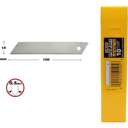 Japan OLFA LB-SOL-10 (10 pieces) Large crease-free art blade 18MM blade