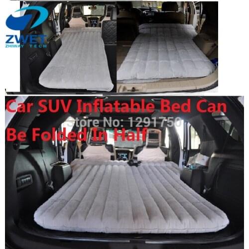 ZWET Car air bed Car travel bed inflatable air mattress adult driving a car to travel back to bed/Beige