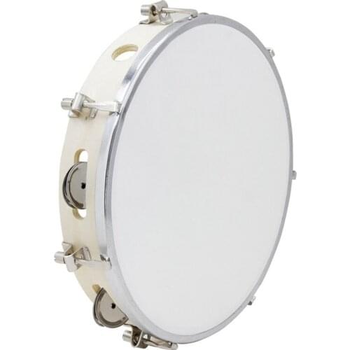 10 in Tambourine Capoeira Leather Drum Tambourine Samba Brasil Wooden Tambourine Precussion Music Instrument For Sale 150 D