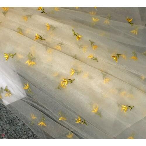 160CM Soft mesh fabric, embroidered lace, dress, baby clothes, embroidery, Hanfu, womens clothing, handmade diy cloth