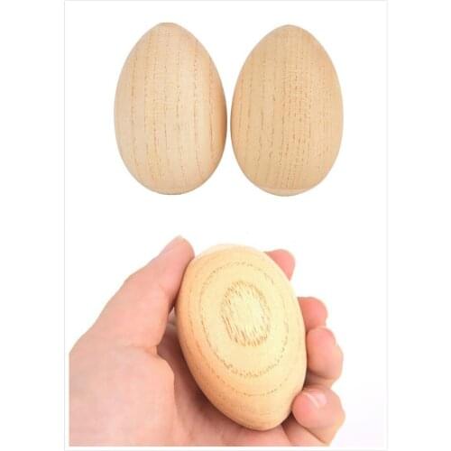 2Pcs/Set Musical Percussion Instruments Wooden Egg Shakers Rhythm Rattle for Baby Kids New
