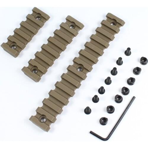 5-7-13-Slots M LOK Rail Base Segment Handguard Section ABS Plastic Picatinny Weaver Rail Mount for Hunting