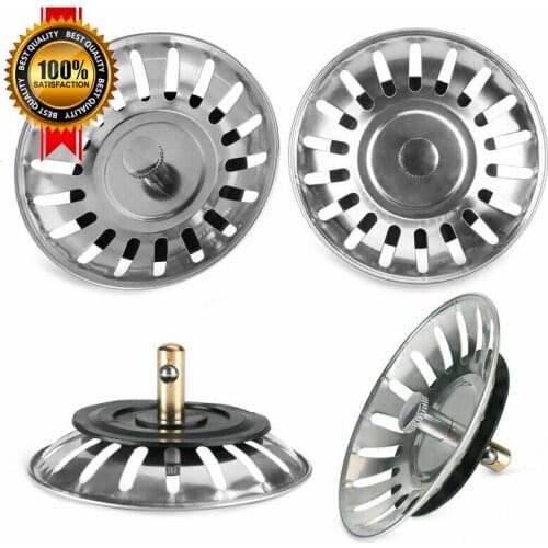 5pcs High Quality Bathroom Sink Strainer 304 Stainless Steel Water Stopper Sink Sink Water Filter Plug Kitchen Sink Accessories