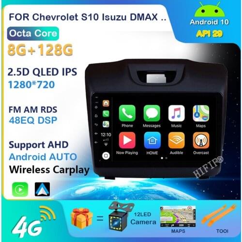 Car Radio For Chevrolet S10 Isuzu DMAX 2015 2016 2017 2018 Android 10 9 inch Touch screen GPS Navigation Multimedia Player