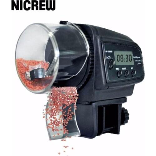 Automatic Fish Feeder For Aquarium Fish Tank Auto Feeders With Timer Pet Feeding Dispenser LCD Indicates Electronic Fish Feeder
