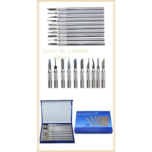 Free Shipping Jewelry Making Tools Wax Carving Tools Wax Carving Knife 10pcs/set ghtool