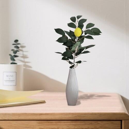 Artificial Fruit Flower Yellow Simulation Lemon Fruit Tree Branch Simulation Green Plant For Home Table Diy Decoration