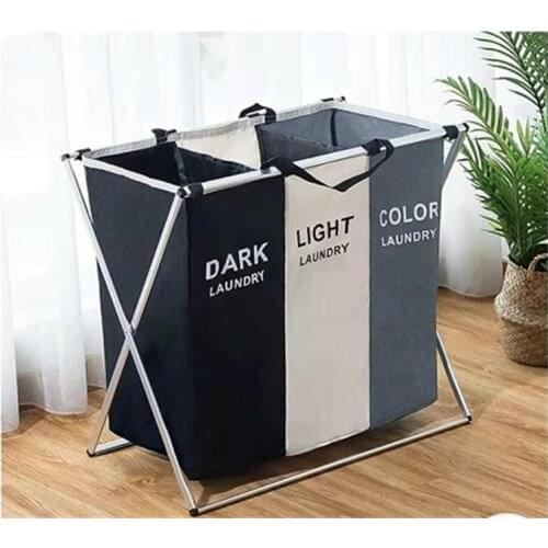 Square Storage Bucket Waterproof Folding Laundry Basket Assembly Oxford Cloth Folding Hand Laundry Basket