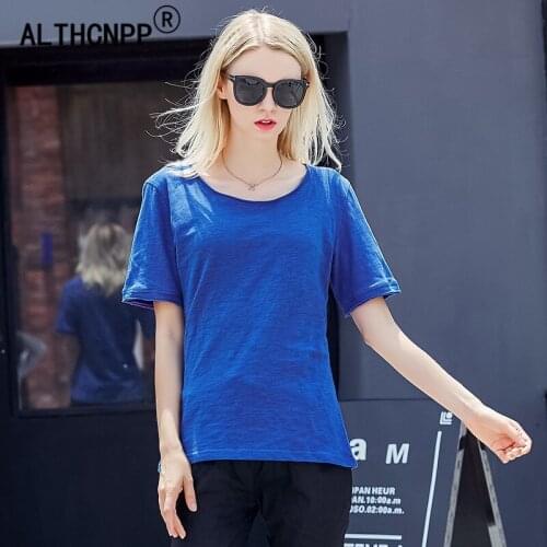 M-6XL Plus Size Camisetas Mujer Verano 2018 Summer Top Linen Casual O-neck T Shirt Women Tshirt Vogue T Shirt Tee Shirt Femme