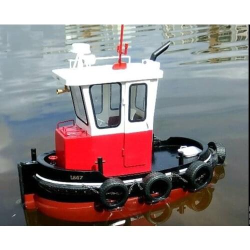 NIDALE Model Scale 1/18 push boat model kit Simulation electric ship model English manuals