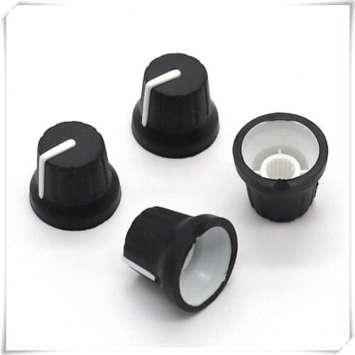 5 Pieces Soft Rubber Flower Shaft Knob Diameter 18mm Height 16mm Potentiometer Encoder Knob Gear Shaped Inner Hole 6mm