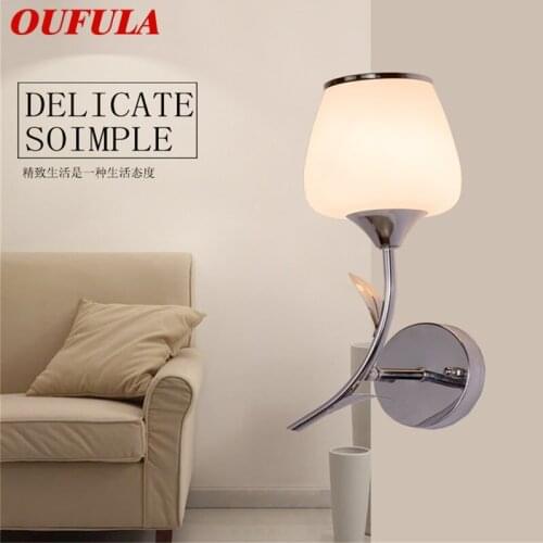 OUFULA Wall Lamps Modern LED Lights Creative flower Shape Indoor For Home Corridor