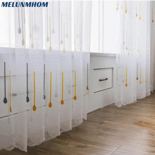 New Arrival Real North Meteor Embroidery Tulle For Children Bedroom In Living Room Colorful Multicolored Dot Sheer Screen