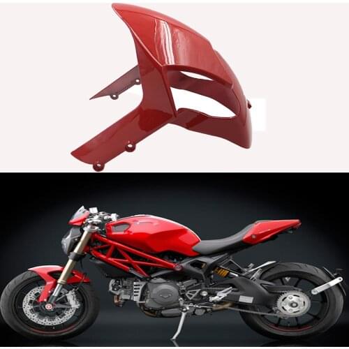 For Ducati Monster 696 795 796 1200 S4R 1100 1100S EVO Motorcycle Front Tire Fender Mudguard Splash Guard Mudflap Gloss Fairing