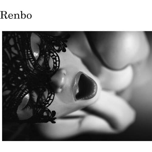 Sexy Mask Woman 5D Diamond Painting Full Square/Round Diamond Embroidery Rhinestone Mosaic Cross Stitch Black White Decoration