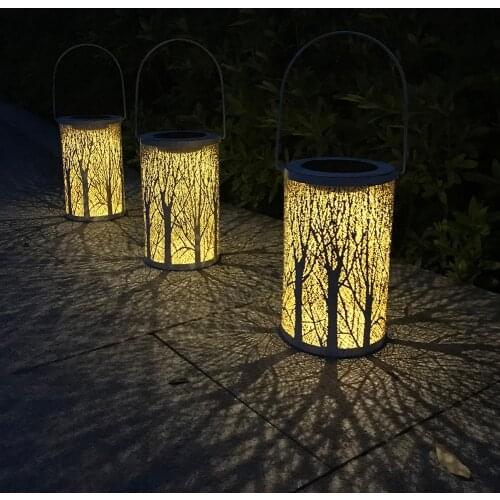 Hollow Maple Leaf Solar LED Lantern Light Waterproof Outdoor Hanging Lamp Garden Yard Path Lawn Decorative Lamp Solar Light