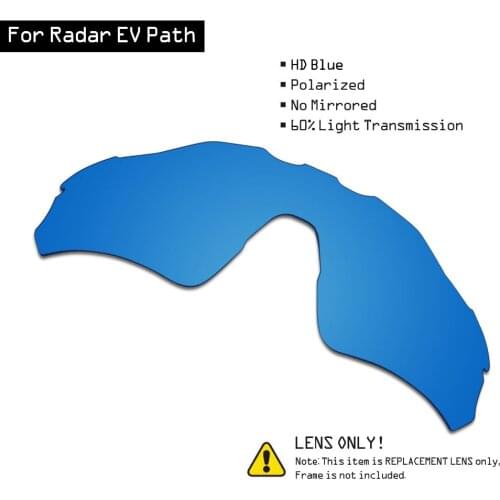 SmartVLT Sunglasses Replacement Lenses for Oakley Radar EV Path - HD Blue